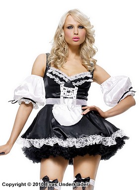 Husholderske / French maid, karnevalsklær